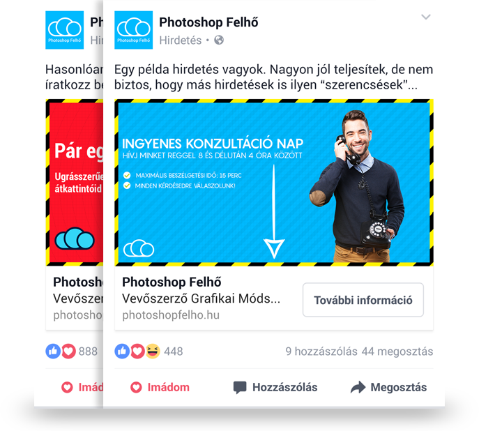 Facebook hirdetéskép
